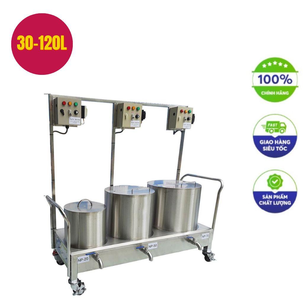 Bộ 3 nồi nấu phở thanh nhiệt 30L - 100L - 120L điện rời