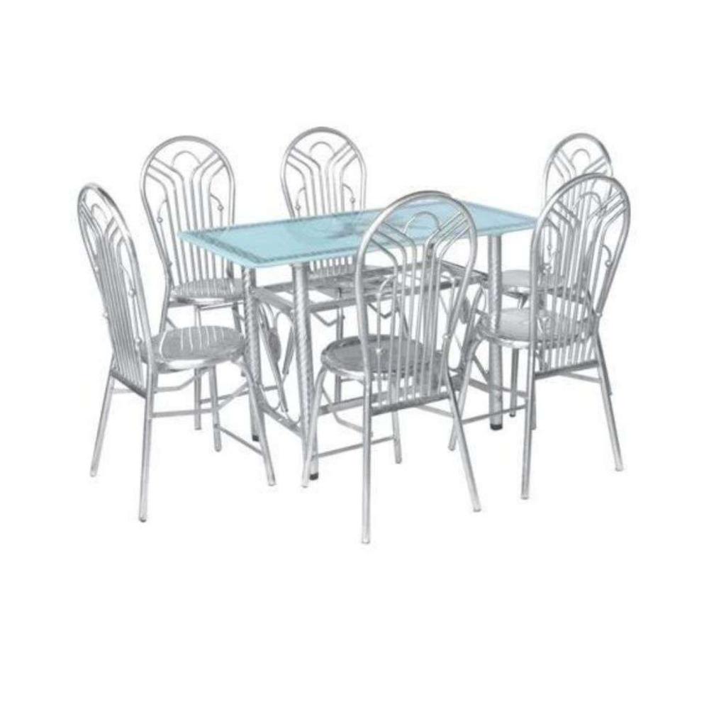 Bộ bàn ăn inox 6 ghế