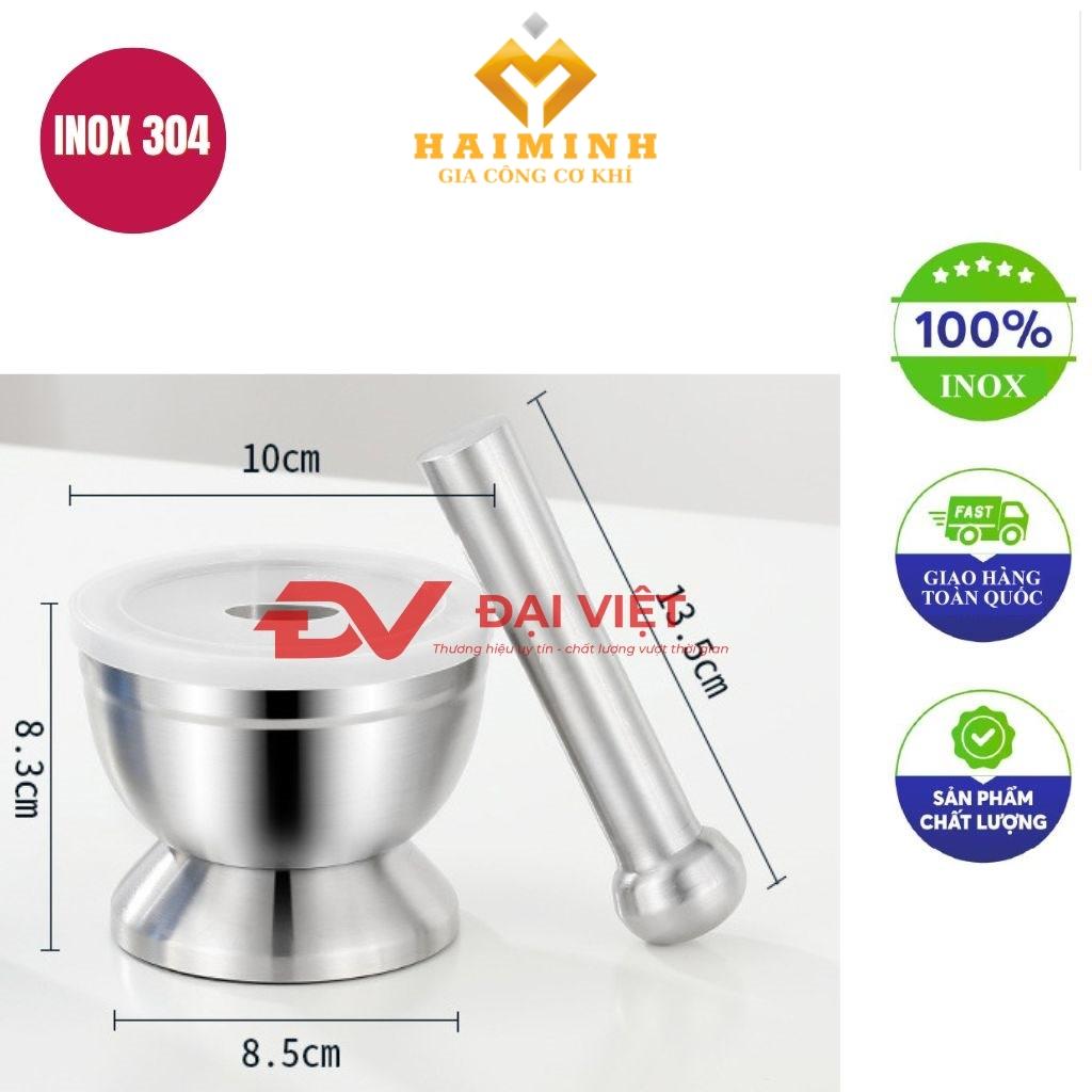 bộ cối chày inox 10x8.3cm