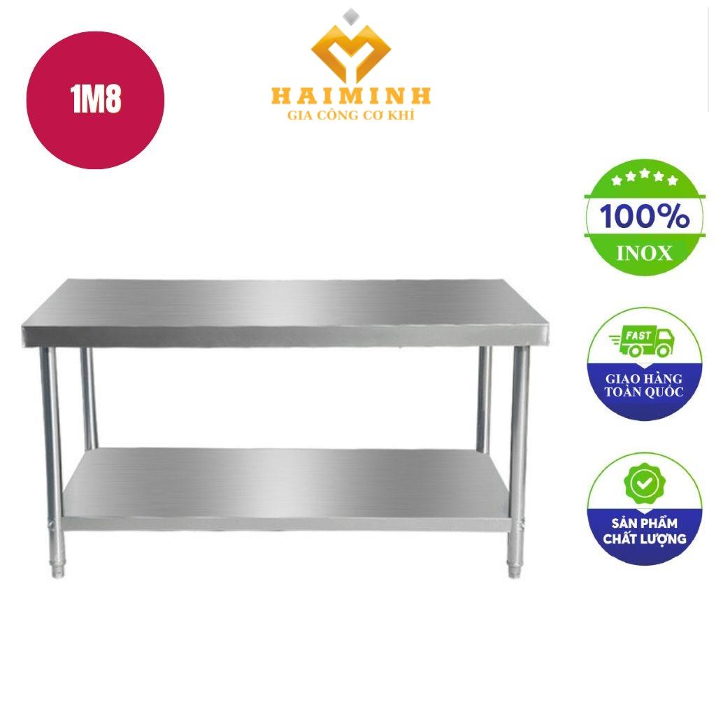 Bàn chặt inox công nghiệp 1m8
