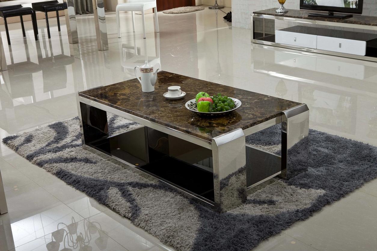Chi tiết vật liệu mặt đá và khung inox