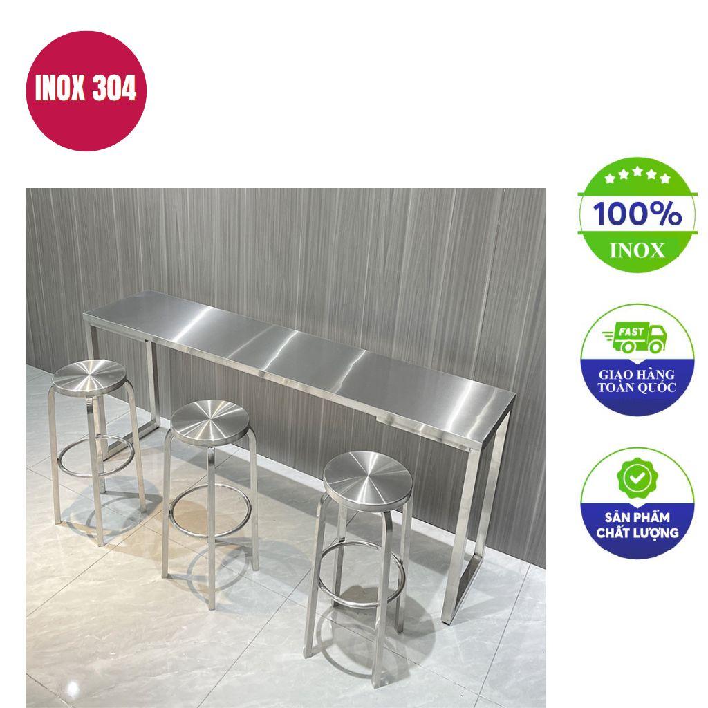 Inox 304 — bề mặt sáng và chống oxy hóa.
