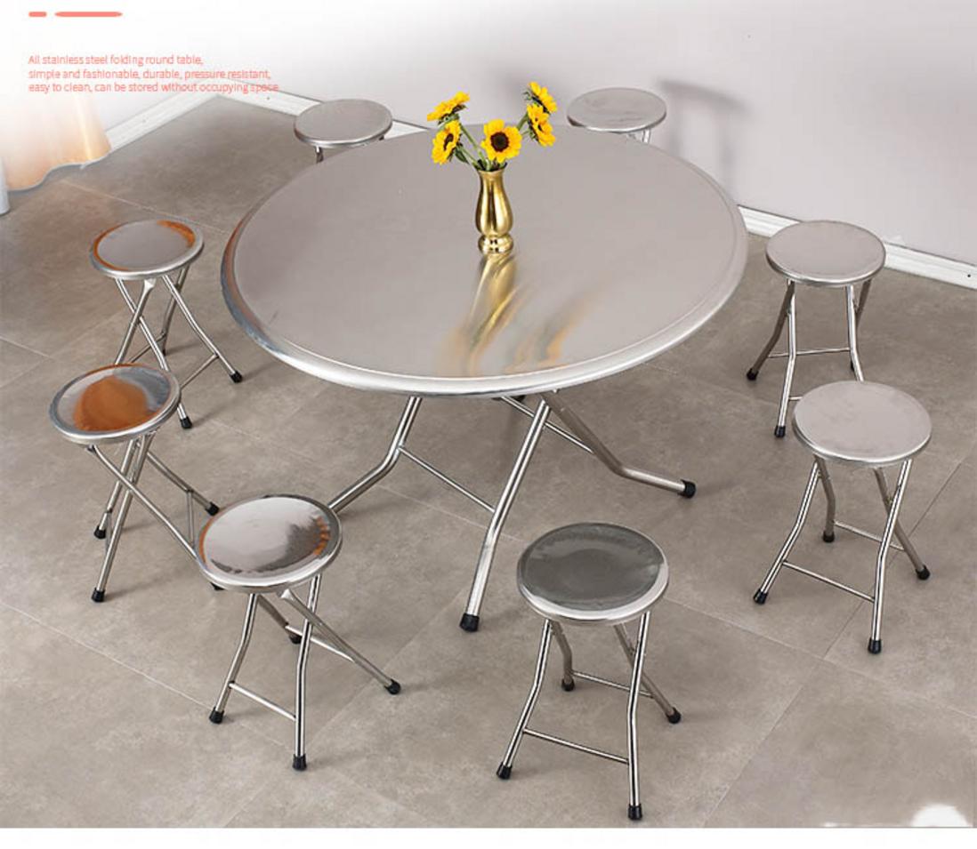 Mặt bàn 1600mm — đủ chỗ cho 6–8 người.
